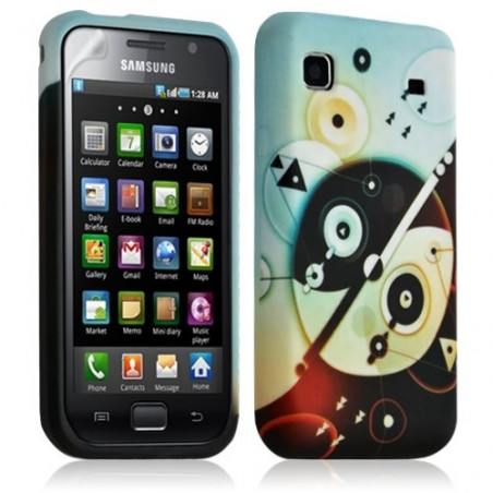 Housse coque étui gel pour Samsung Galaxy S i9000 motif LM12+ Film protecteur