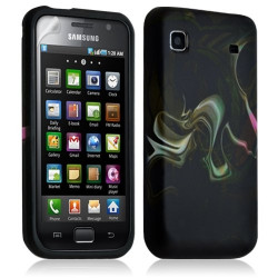 Housse coque étui gel pour Samsung Galaxy S i9000 motif LM14+ Film protecteur