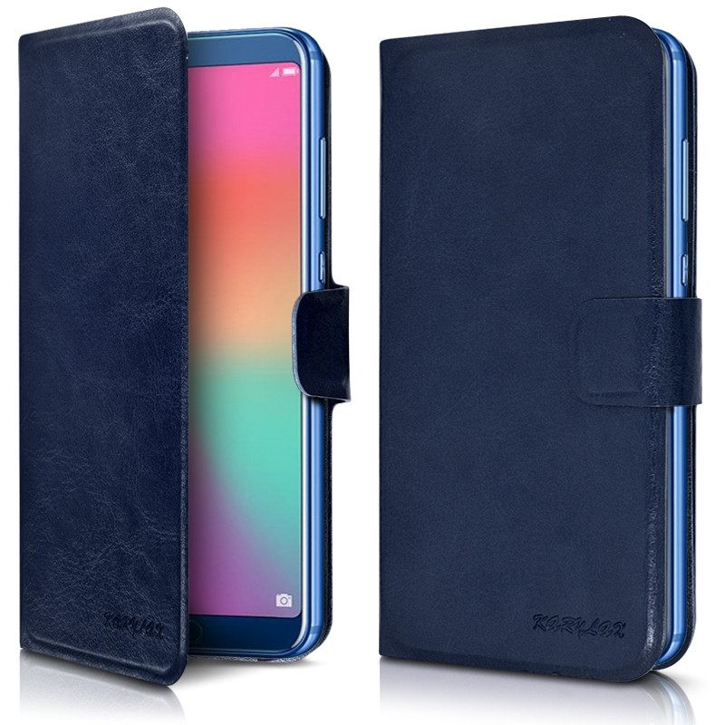 Etui Universel L Porte-Carte Couleur Bleu pour Wiko Tommy 3