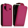 Housse coque etui gaufré pour Samsung Galaxy Ace S5830 couleur rose