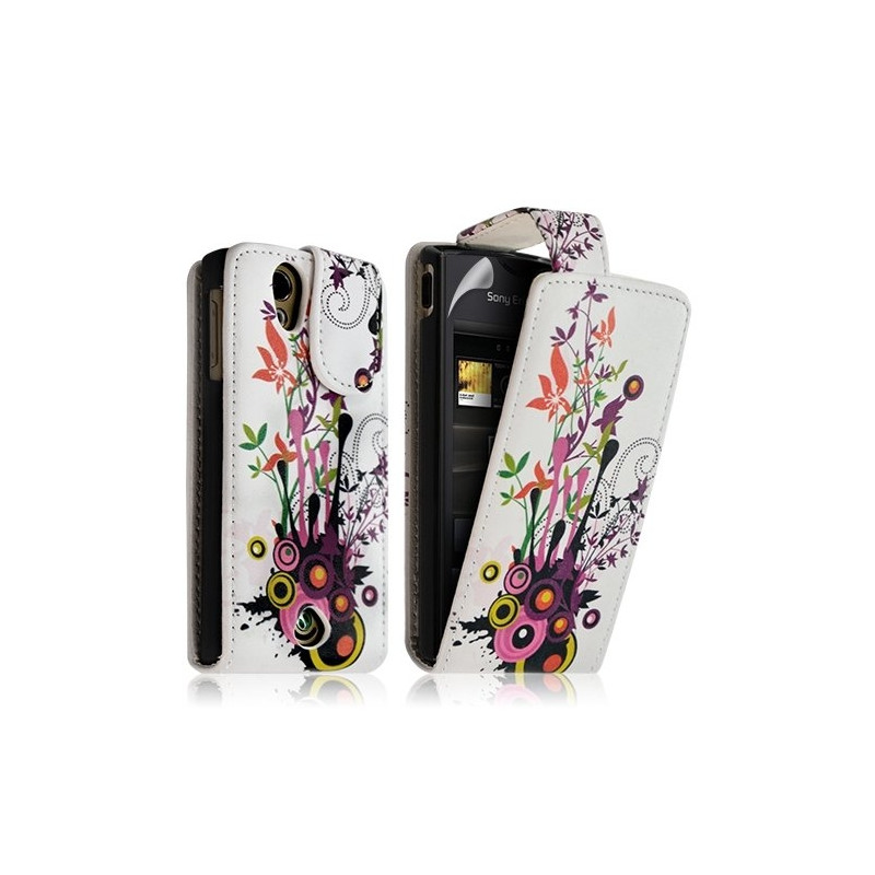 Housse coque étui pour Sony Ericsson Xperia Ray avec motif HF12