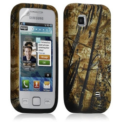 Housse coque étui gel pour Samsung Wave575 motif LM10 + Film protecteur