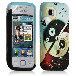 Housse coque étui gel pour Samsung Wave575 motif LM12 + Film protecteur