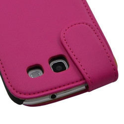 Housse coque étui pour Samsung Galaxy S3 couleur rose fushia