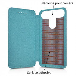 Etui à Rabat Couleur Bleu Turquoise (Ref.7-C) pour Echo Horizon Lite 4G