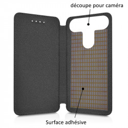 Etui à Rabat Couleur Anthracite (Ref.7-C) pour Echo Horizon Lite 4G