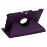 Housse coque étui pour Samsung Galaxy Tab 10.1 P7500 de luxe avec sytème de rotation à 360 degrès couleur violet