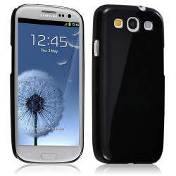 Housse Étui Coque Rigide Brillante Pour Samsung Galaxy S3 Couleur noir