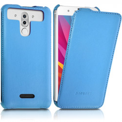 Housse Etui Coque Rigide à Clapet pour Wiko Darkfull Couleur Noir + Film de Protection