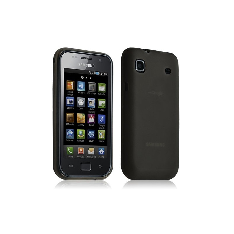 Housse étui coque gel Samsung Galaxy SCL i9003 couleur noir