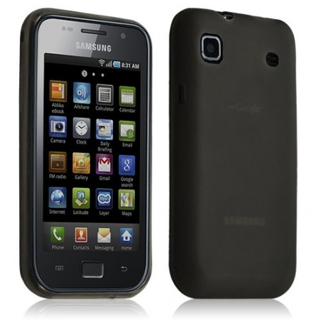 Housse étui coque gel Samsung Galaxy SCL i9003 couleur noir