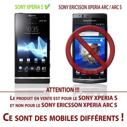 Housse Étui Coque Rigide Brillante Pour Sony Xperia S Couleur Blanc