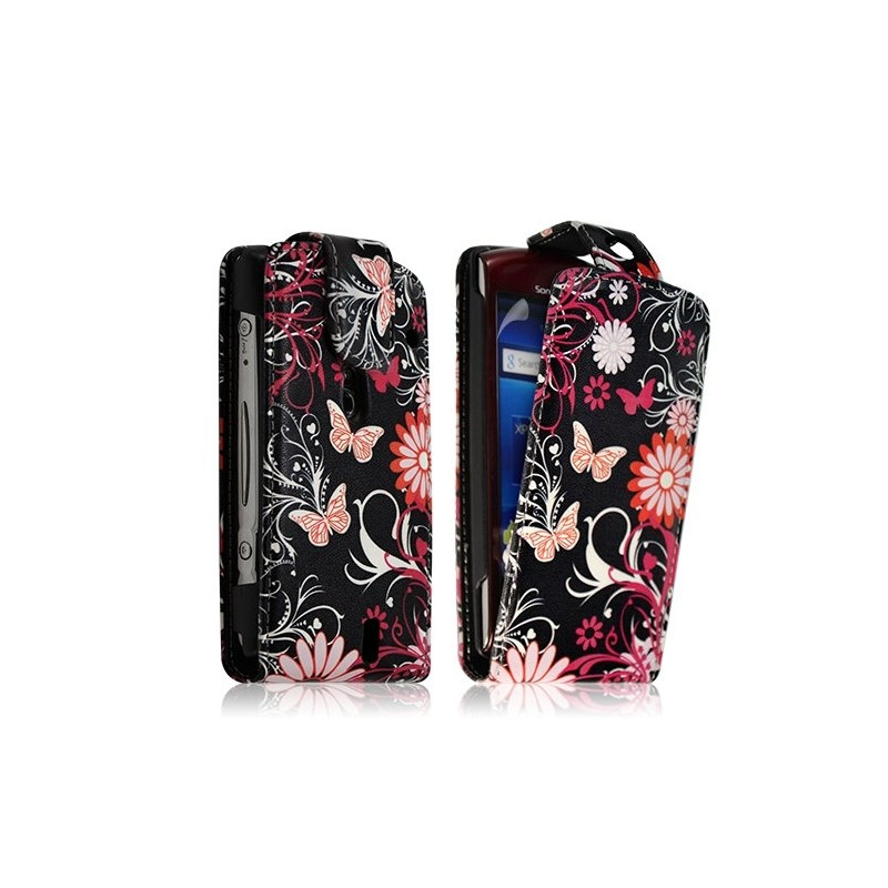 Housse coque étui pour Sony Ericsson Xperia Kyno avec motif HF13 + Film protecteur