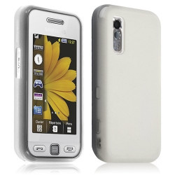 Housse étui coque gel Samsung Player One S5230 couleur blanc