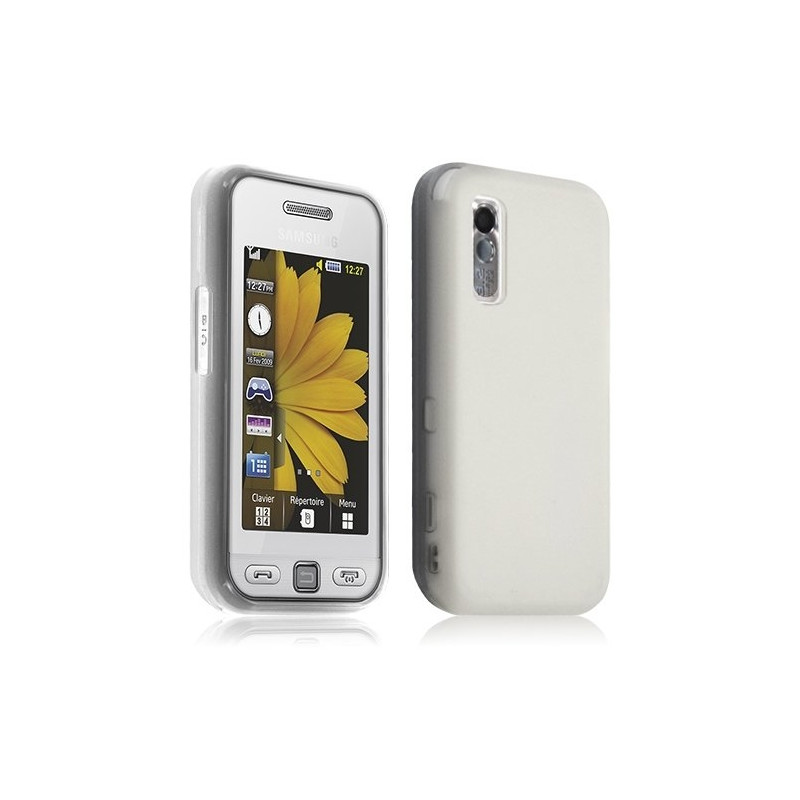 Housse étui coque gel Samsung Player One S5230 couleur blanc