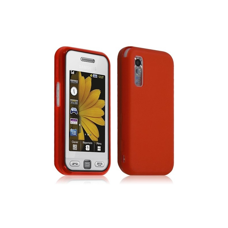 Housse étui coque gel Samsung Player One S5230 couleur orange