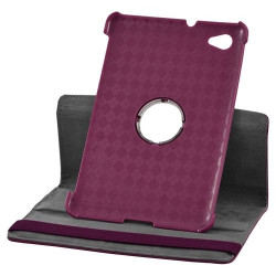 Housse coque étui pour Samsung Galaxy Tab 7.7 P6800 de luxe avec sytème de rotation à 360 degrès couleur rose fushia