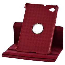 Housse coque étui pour Samsung Galaxy Tab 7.7 P6800 de luxe avec sytème de rotation à 360 degrès couleur rouge