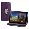 Housse coque étui pour Samsung Galaxy Tab 7.7 P6800 de luxe avec sytème de rotation à 360 degrès couleur violet