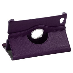 Housse coque étui pour Samsung Galaxy Tab 7.7 P6800 de luxe avec sytème de rotation à 360 degrès couleur violet