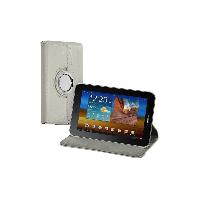 Housse étui pour Samsung Galaxy Tab 7 Plus P6200 de luxe couleur blanc