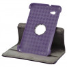 Housse coque étui pour Samsung Galaxy Tab 7 Plus P6200 de luxe avec sytème de rotation à 360 degrès couleur violet