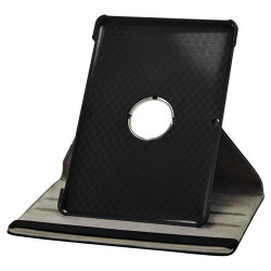 Housse coque étui pour Samsung Galaxy Tab 2 P5100 de luxe avec sytème de rotation à 360 degrès couleur noir