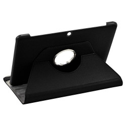 Housse coque étui pour Samsung Galaxy Tab 2 P5100 de luxe avec sytème de rotation à 360 degrès couleur noir