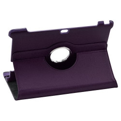 Housse coque étui pour Asus EeePAd Transformer TF201 de luxe avec sytème de rotation à 360 degrès couleur violet