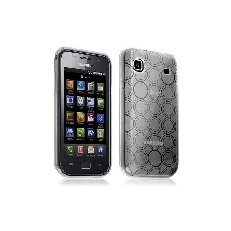 Housse étui coque hydrogel translucide pour Samsung Galaxy SCL i9003 couleur blanc