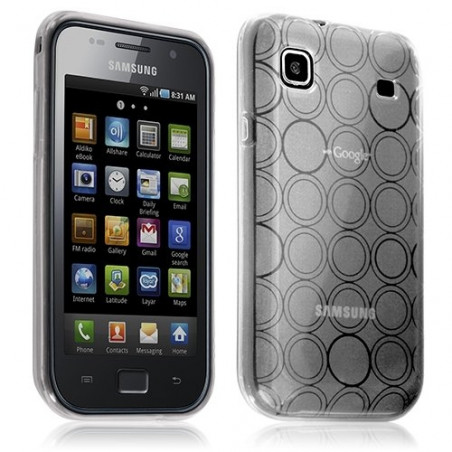 Housse étui coque hydrogel translucide pour Samsung Galaxy SCL i9003 couleur blanc