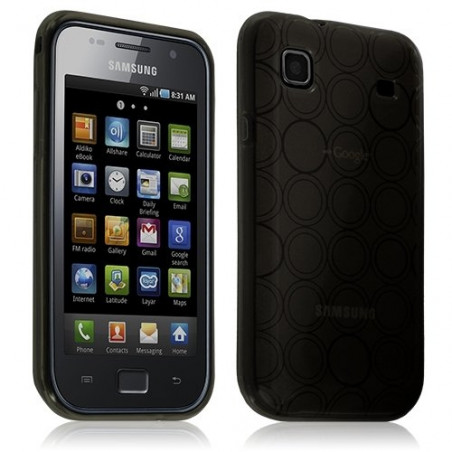 Housse étui coque hydrogel translucide pour Samsung Galaxy SCL i9003 couleur noir