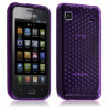 Housse coque gel diamant transparent pour Samsung Galaxy S i9000 couleur violet