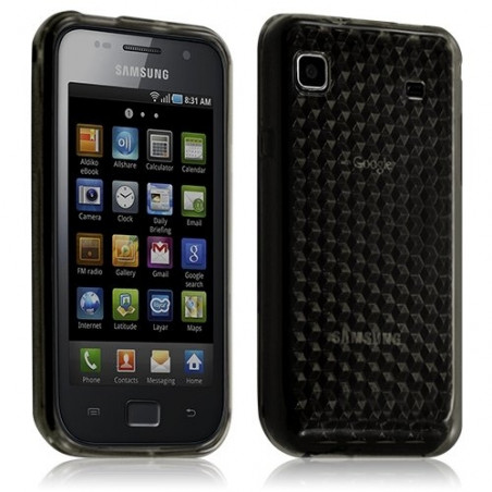 Housse coque gel diamant transparent pour Samsung Galaxy SCL i9003 couleur noir