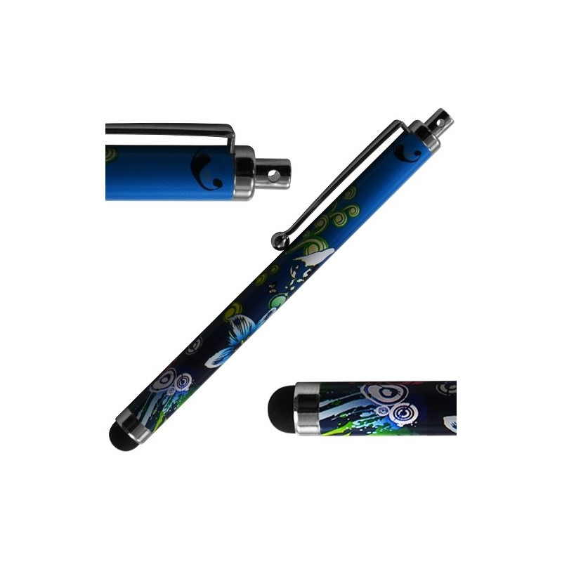 Stylet universel pour Ecran Tactile Et Capacitif avec motif HF09 pour ZTE : Blade / Link / Racer II / Skate /