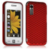 Housse coque gel diamant transparent pour Samsung Player One S5230 couleur rouge