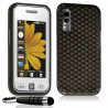 Housse coque gel diamant transparent pour Samsung Player One S5230 couleur noir + mini stylet