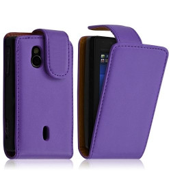 Housse coque etui pour Sony Ericsson Xperia Mini Pro (SK17i) couleur violet
