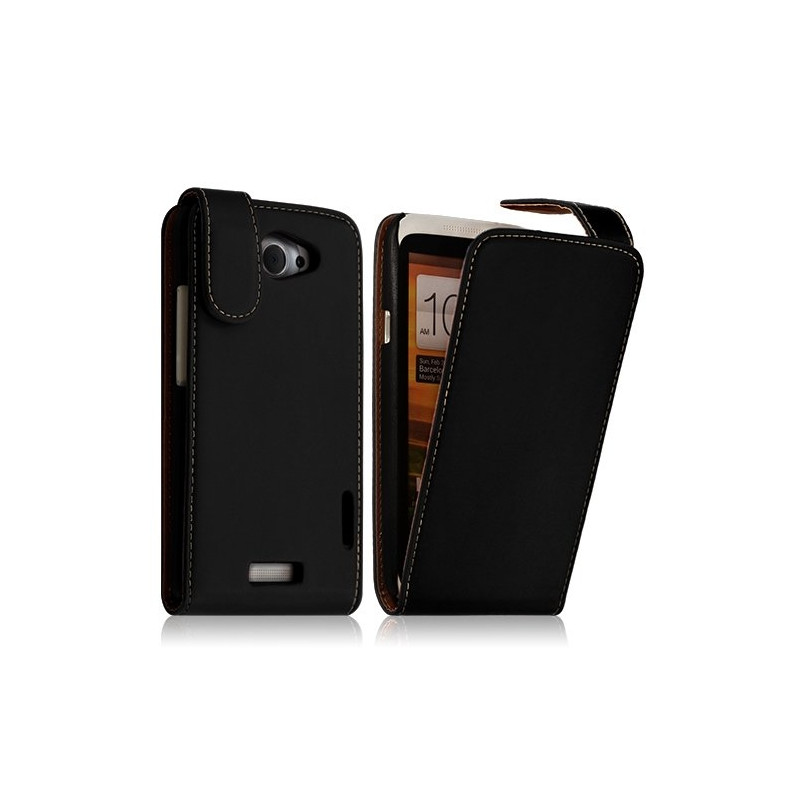 Housse coque etui pour HTC One X couleur noir