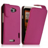 Housse coque etui pour HTC One X couleur rose fushia