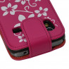 housse etui coque pour Samsung Galaxy Ace S5830 avec motif fleur couleur rose fushia