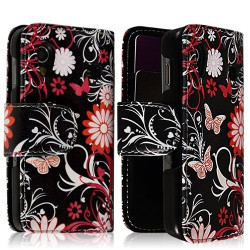 Housse coque étui portefeuille pour Samsung Galaxy Ace S5830 avec motif HF13