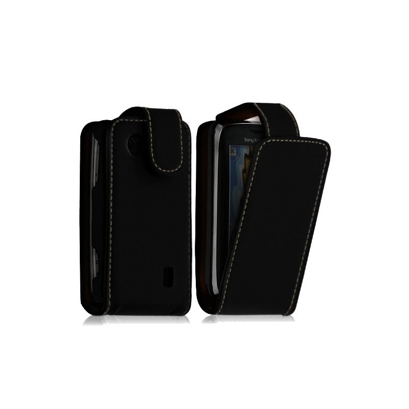 Housse coque etui pour Sony Ericsson Txt Pro CK15i couleur noir