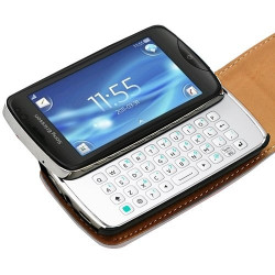 Housse coque etui gaufré pour Sony Ericsson Txt Pro CK15i couleur blanc