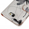Housse coque étui portefeuille pour Samsung Galaxy Note avec motif LM01