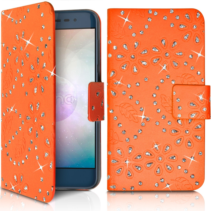 Etui Diamant Universel XL pour Hisense F17 Pro - Orange