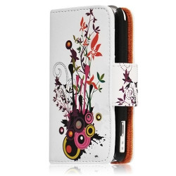 Housse coque étui portefeuille pour Samsung Player One S5230 avec motif HF12