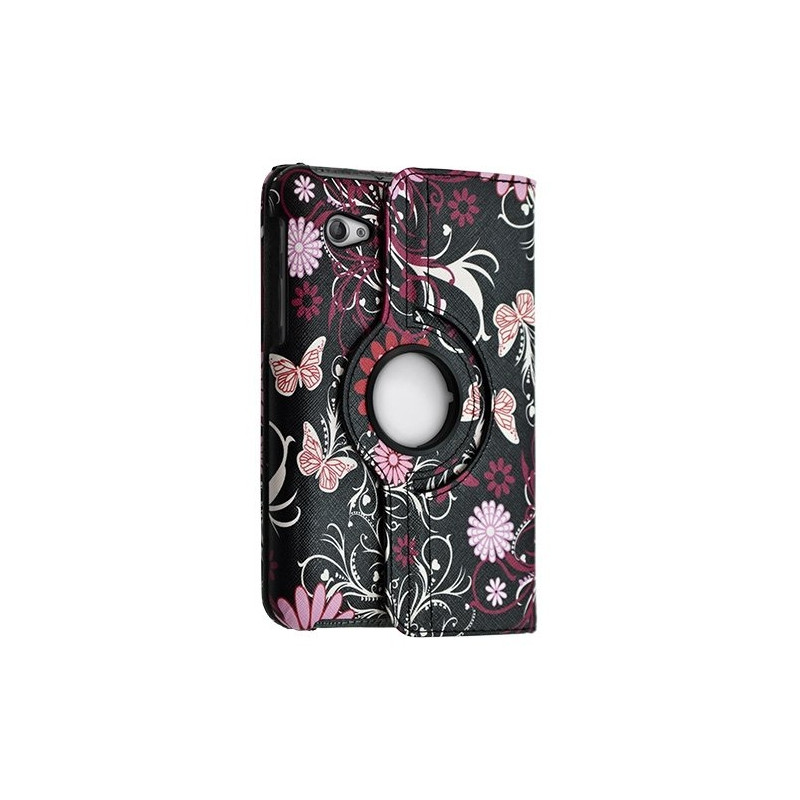 Housse coque étui pour Samsung Galaxy Tab 7 Plus P6200 avec sytème de rotation à 360 degrès motif HF13