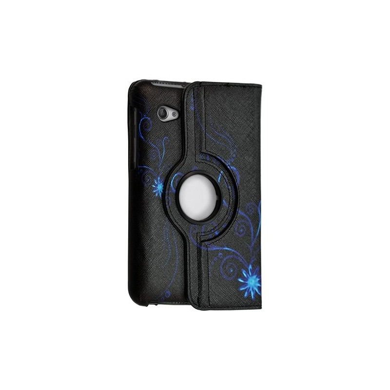 Housse coque étui pour Samsung Galaxy Tab 7 Plus P6200 avec sytème de rotation à 360 degrès motif HF15