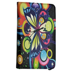 Housse coque étui pour Samsung Galaxy Tab 7 Plus P6200 avec sytème de rotation à 360 degrès motif HF05 + stylet HF09